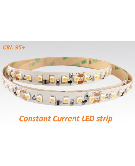 24VDC constant current LED tape, 3000K, 9.6W/m, 120LED/m, 15m (144W, 1800 LED), IP20, SMD3528 24VDC constant current LED tape, 3000K, 9.6W/m, 120LED/m, 15m (144W, 1800 LED), IP20, SMD3528
