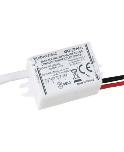 4W 350mA Constant Current LED Driver, LED4W-350CC, Govena 4W 350mA Constant Current LED Driver, LED4W-350CC, Govena