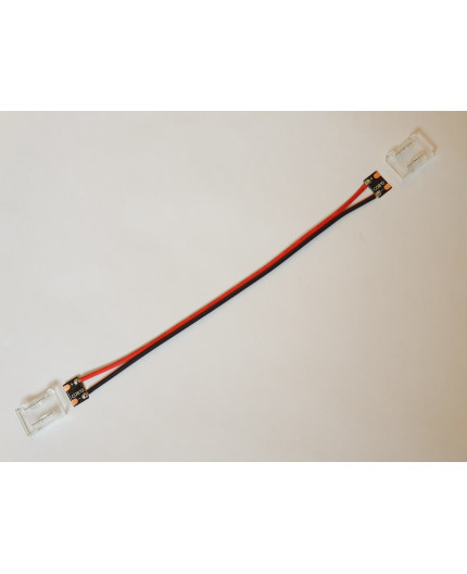 Tape to tape universal connectors, 2-pin, 8mm pcb, with 150mm extension wires, no soldering Tape to tape universal connectors, 2-pin, 8mm pcb, with 150mm extension wires, no soldering