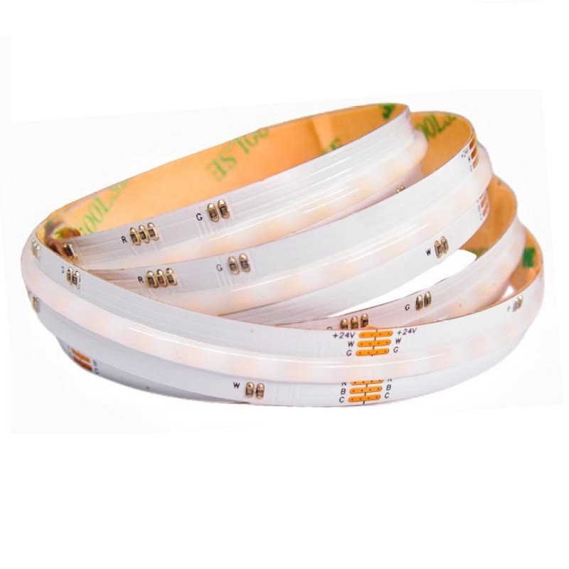 Photo of: 24VDC COB LED tape, 2700K+RGB+6000K (RGBWW, RGB+CCT), 17.5W/m, IP20, 5m (87.5W), Pro series