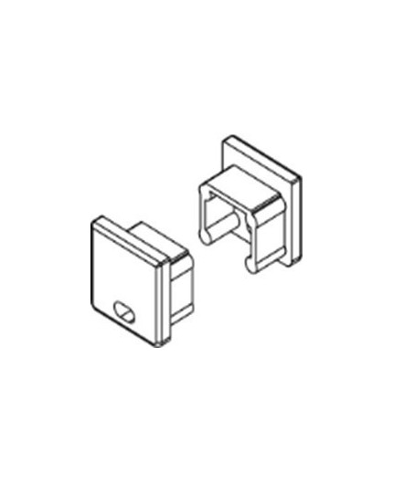 Extra end cap, LED profile T2 End cap, LED profile T2