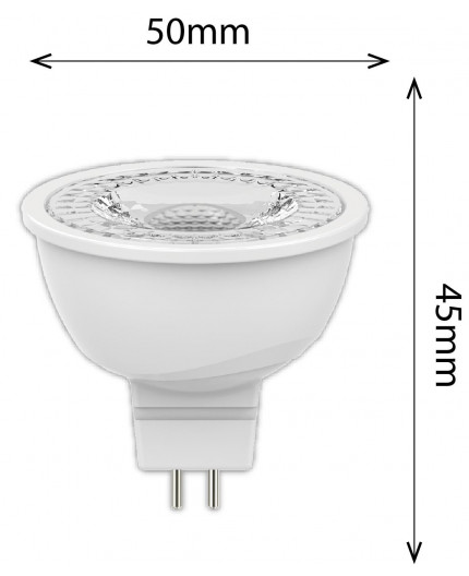 4.8w 12Vac/dc LED Spotlight GU5.3 MR16 2700K, 345lm, non-dimmable 4.8w 12Vac/dc LED Spotlight GU5.3 MR16 2700K, 345lm, non-dimmable