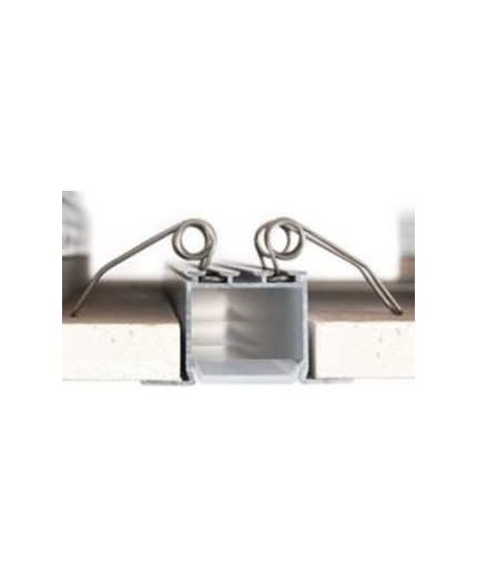 3m / 3000mm C2 ceiling LED aluminium extrusion (anodized / silver), set with diffuser 3m / 3000mm C2 ceiling LED aluminium extrusion (anodized / silver), set with diffuser