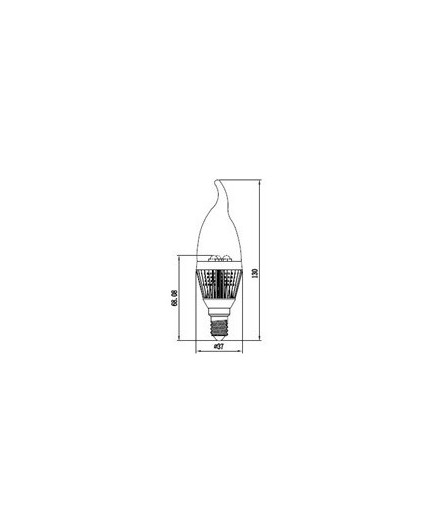 3W E14 LED Lamp, Milky Flame Bulb, Warm White, Dimmable, 20W-25W Equivalent 3W E14 LED Lamp, Milky Flame Bulb, Warm White, Dimmable, 20W-25W Equivalent