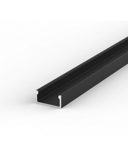 E2 black 1m / 1000mm U-profile 15mm x 7mm with high quality diffuser EH2 1m / 1000mm LED aluminium extrusion 15mm x 15mm with high quality diffuser and end caps (option)