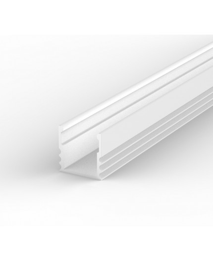 EH2 white 2m / 2000mm high U-profile 15mm x 15mm with high quality diffuser EH2 1m / 1000mm LED aluminium extrusion 15mm x 15mm with high quality diffuser and end caps (option)