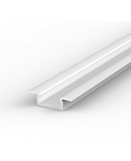 E1 2m / 2000mm recessed white LED aluminium extrusion 15mm x 6mm with high quality diffuser E1 2m / 2000mm recessed white LED aluminium extrusion 15mm x 6mm with high quality diffuser