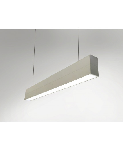 1m / 1000mm LED profile (anodized, silver), set for pendant lamp