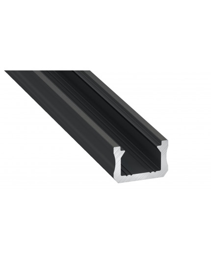 K0, 1m / 1000mm, mini LED aluminium extrusions (anodized, black) 12mm x 8mm with diffuser and end caps (option) K0, 1m / 1000mm, mini LED aluminium extrusions (anodized, black) 12mm x 8mm with diffuser and end caps (option)