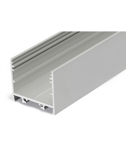 1m / 1000mm TXL2 LED profile (anodized, silver), 33mm x 30mm, set with opal cover 1m / 1000mm TXL2 LED profile (anodized, silver), 33mm x 30mm, set with opal cover